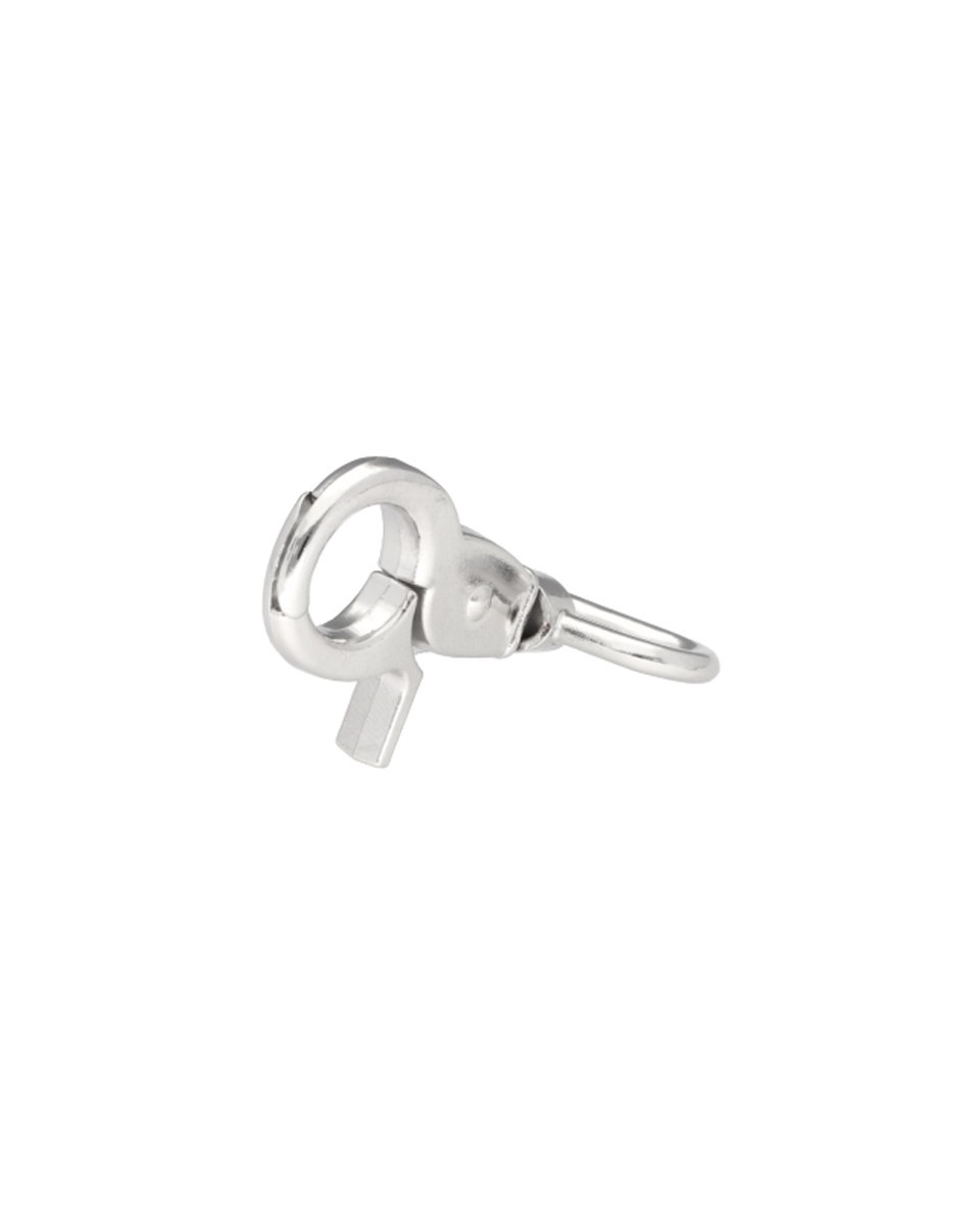 METAL SNAP HOOK 32 MM  FLORIAN GLOSSY NICKEL 1 PCS