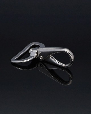 METAL SNAP HOOK 32 MM GUSTAW GLOSSY NICKEL 1   PCS