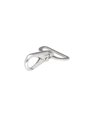 METAL SNAP HOOK 32 MM GUSTAW GLOSSY NICKEL 1   PCS