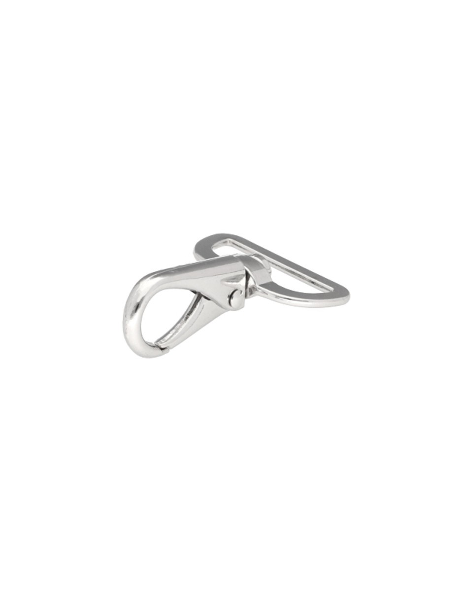METAL SNAP HOOK 32 MM GUSTAW GLOSSY NICKEL 1   PCS