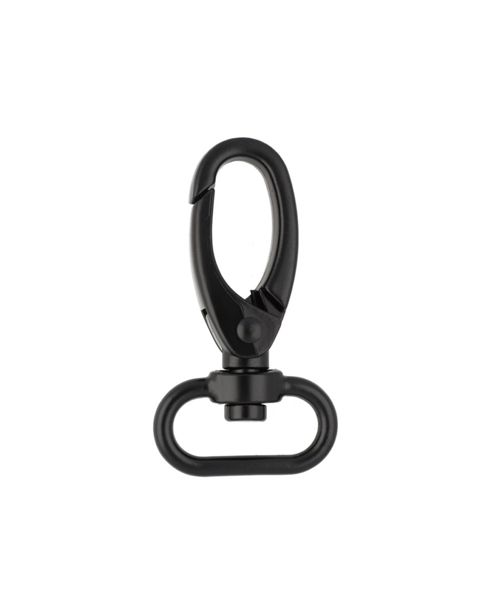 Karabińczyk metalowy 25 mm 0325-0152 krab czarny mat