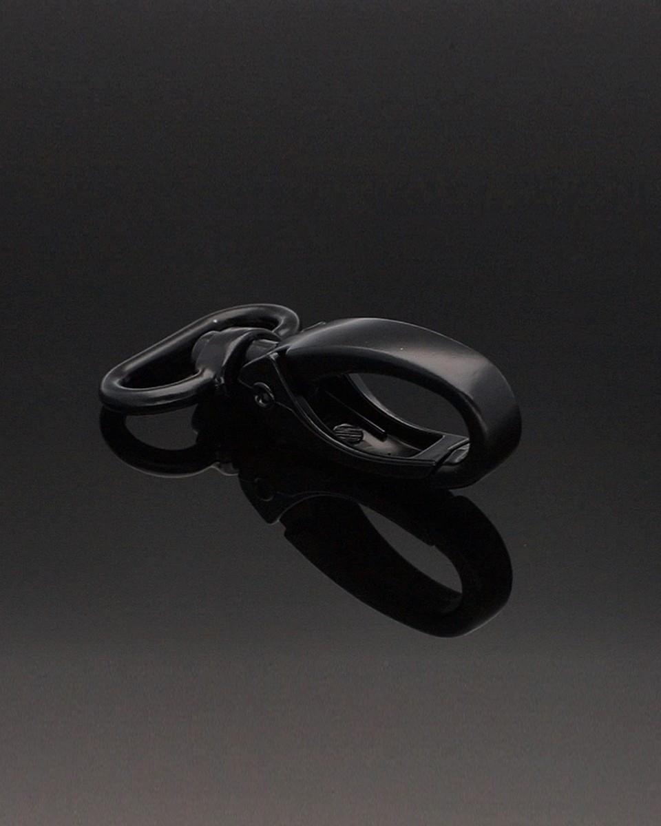 METAL SNAP HOOK 25 MM 0152 MATT BLACK 1     PCS