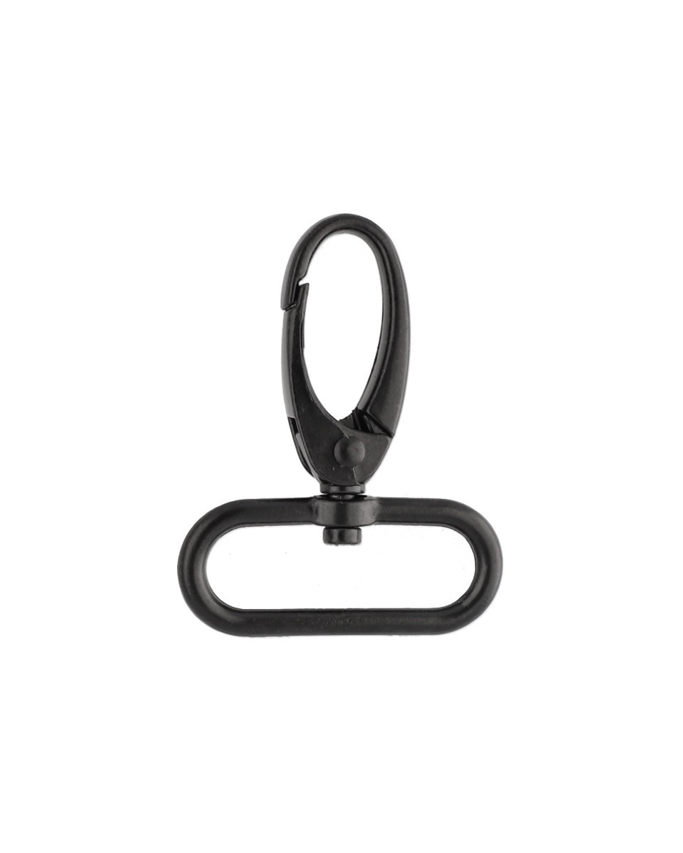 Karabińczyk metalowy 32 mm 0037 krab czarny mat