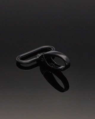 Karabińczyk metalowy 32 mm 0037 krab czarny mat