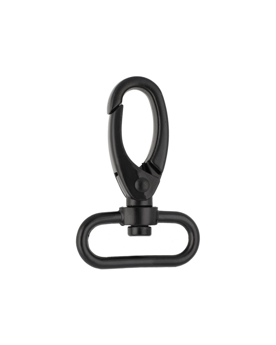 Karabińczyk metalowy 32 mm 0152 krab czarny mat