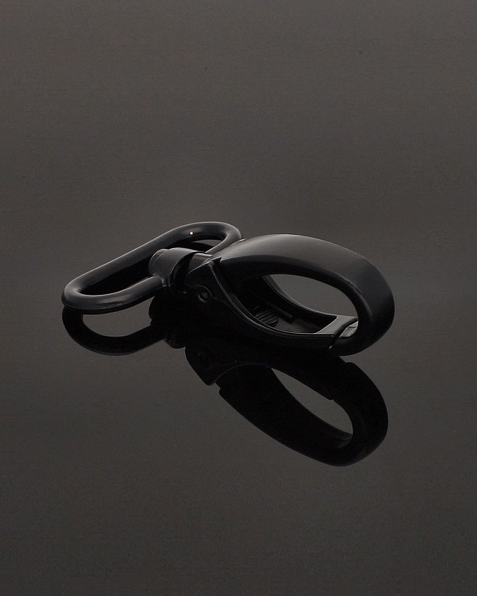METAL SNAP HOOK 32 MM&nbsp0152 MATT BLACK 1       PCS