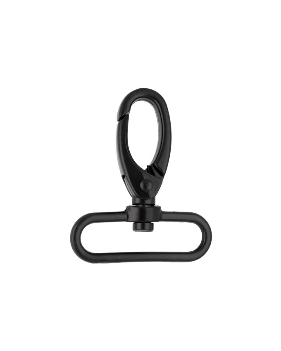 Karabińczyk metalowy 38 mm 0112 krab czarny mat Karabińczyk metalowy 38 mm 0112 krab czarny mat
