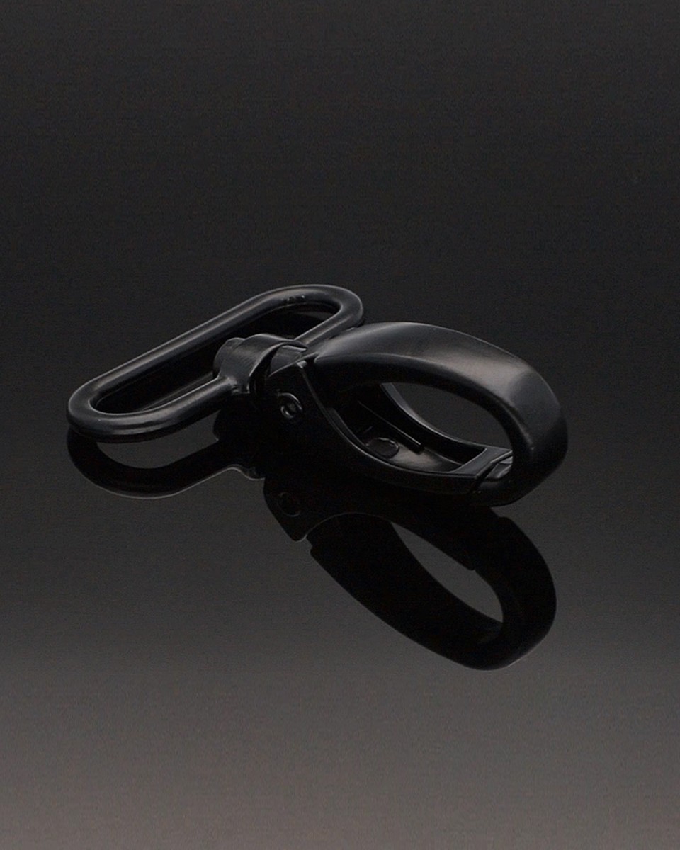 METAL SNAP HOOK (0112) 38 MM NICKEL MATT 1 PCS