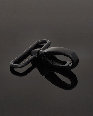 Karabińczyk metalowy 50 mm 0112 krab czarny mat