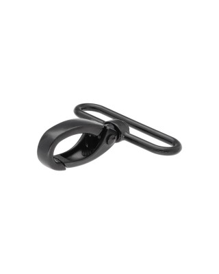 Karabińczyk metalowy 50 mm 0112 krab czarny mat