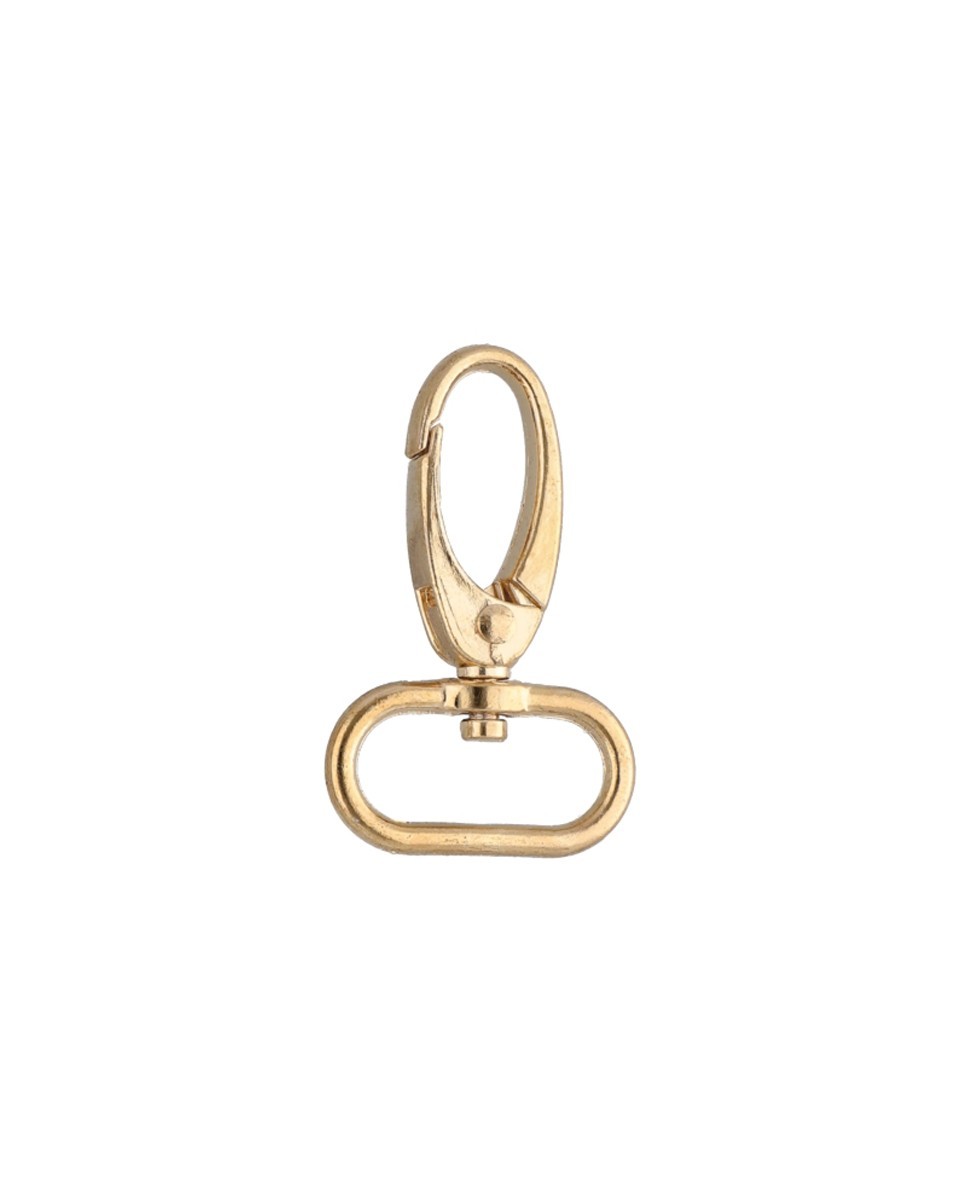 METAL SNAP HOOK 0325-0037 25 MM GLOSSY GOLD 1  PCS