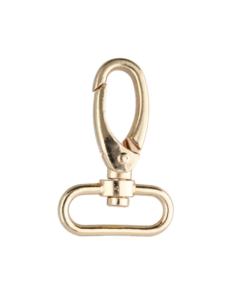 Karabińczyk metalowy 32 mm 0325-0152 krab jasnozłoty