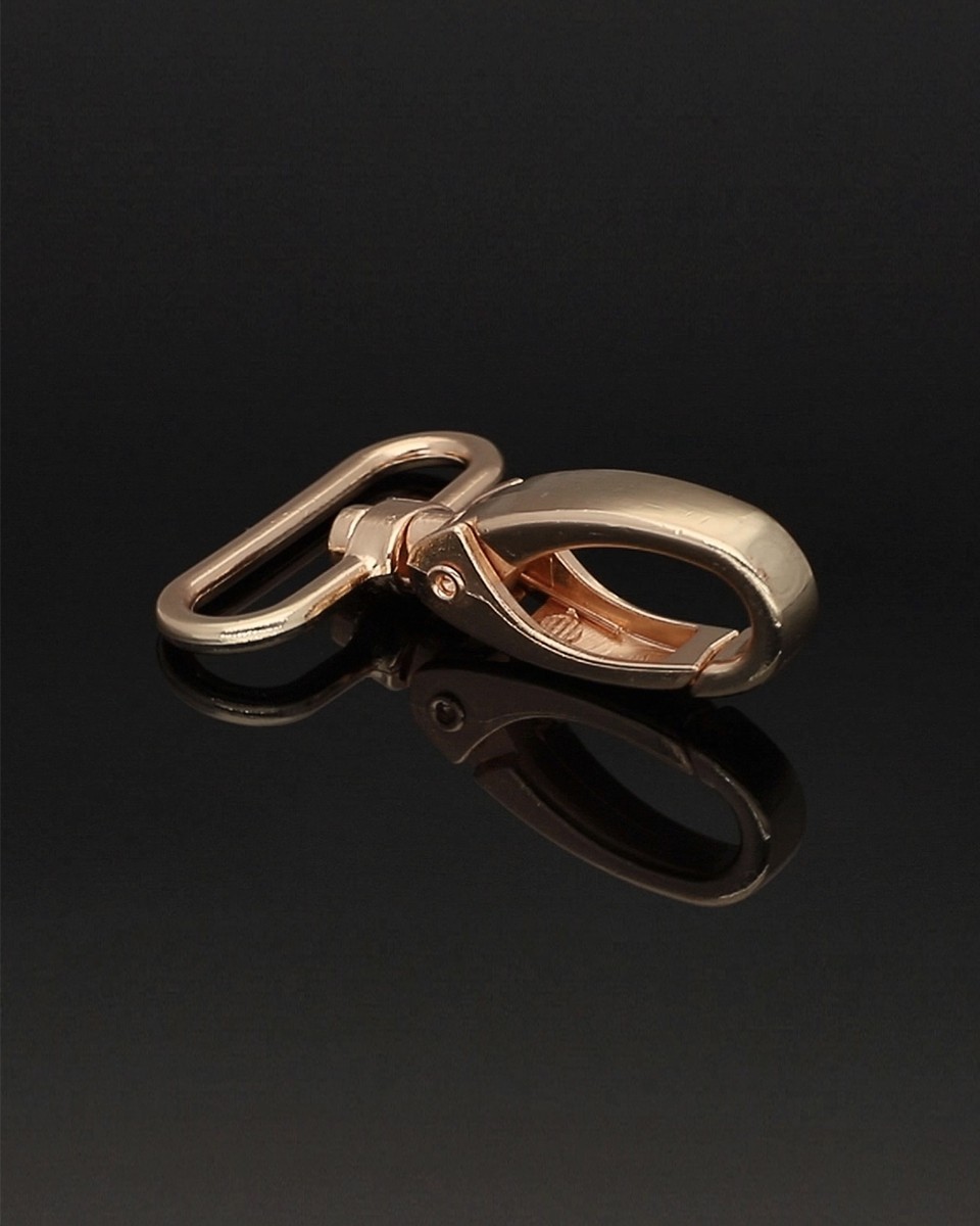 METAL  SNAP HOOK 0037 38 MM LIGHT GOLD 1 PCS