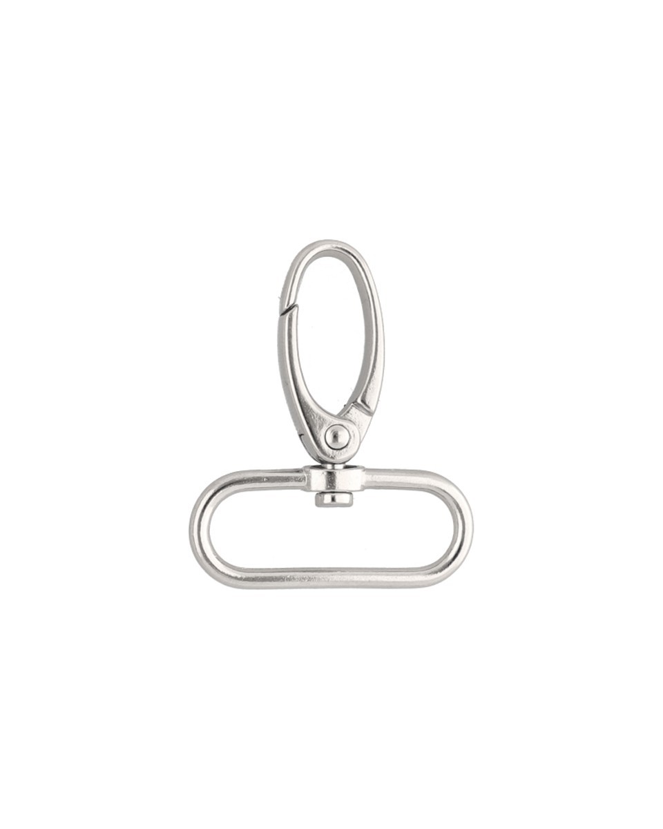 Karabińczyk metalowy 32/45l mm rf-850 krab nikiel Karabińczyk metalowy 32/45l mm rf-850 krab nikiel