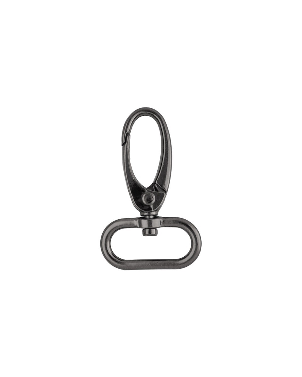 METAL SNAP HOOK 25 MM BLACK NICKEL 1    PCS