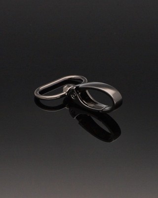 METAL SNAP HOOK 25 MM BLACK NICKEL 1    PCS