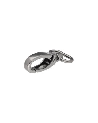 Karabińczyk metalowy 25 mm 0325-0152 krab czarny nikiel