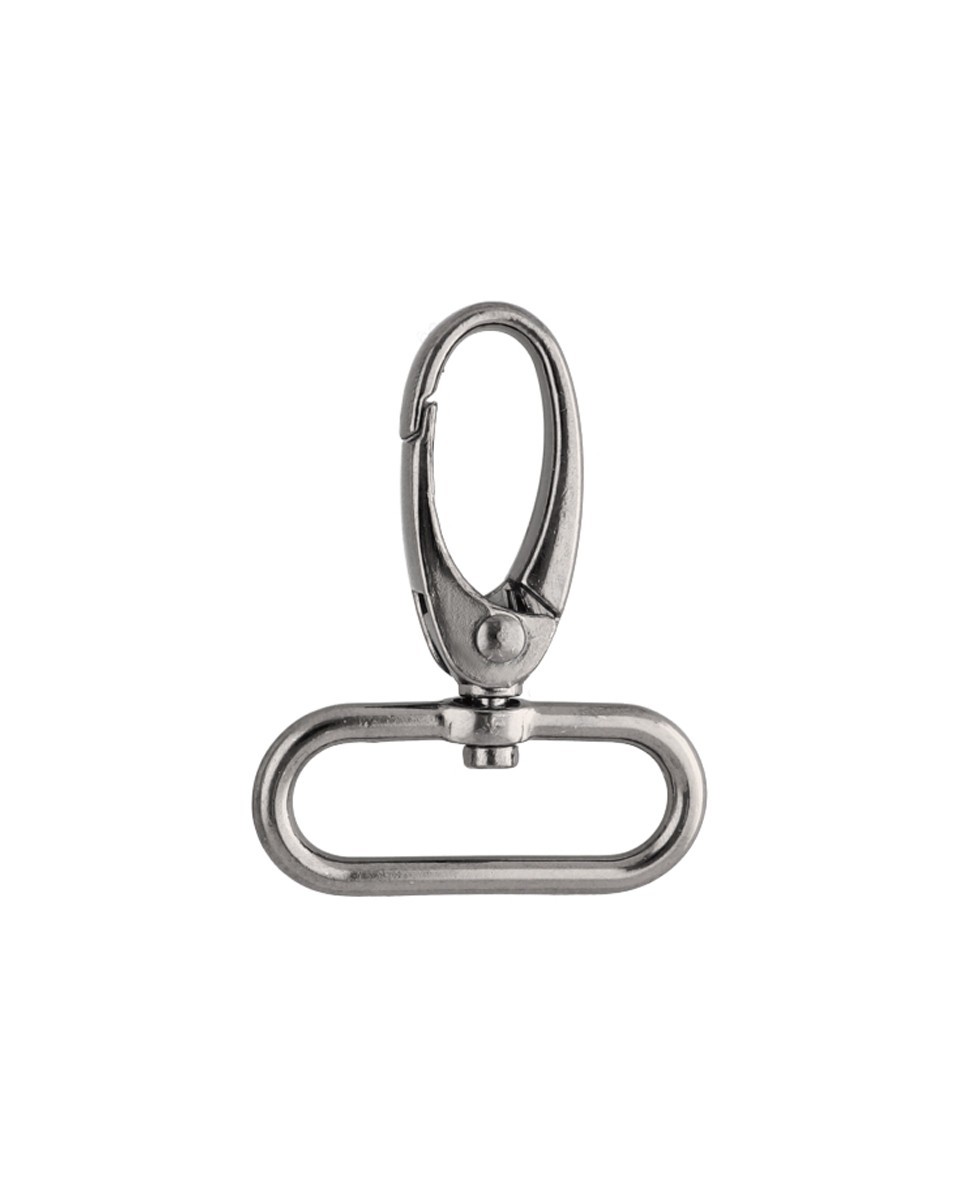 Karabińczyk metalowy 32 mm 0037 krab czarny nikiel