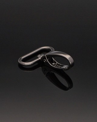 Karabińczyk metalowy 32 mm 0037 krab czarny nikiel
