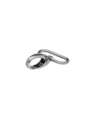 Karabińczyk metalowy 32 mm 0037 krab czarny nikiel