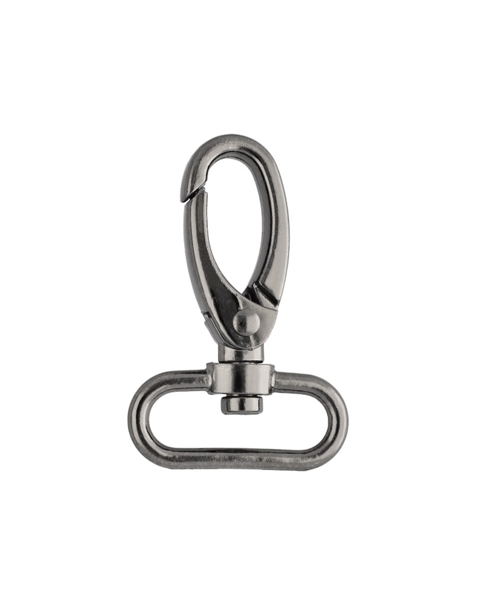 Karabińczyk metalowy 32 mm 0325-0152 krab czarny nikiel
