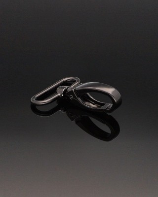 METAL SNAP HOOK 38 MM BLACK NICKEL 1 PCS