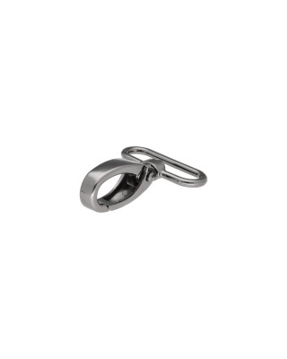 METAL SNAP HOOK 38 MM BLACK NICKEL 1 PCS
