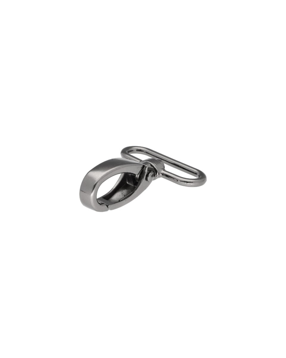 METAL SNAP HOOK 38 MM BLACK NICKEL 1 PCS