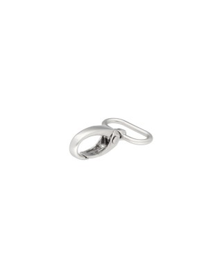 METAL SNAP HOOK 25 MM  0037&nbspNICKEL MATT 1  PCS