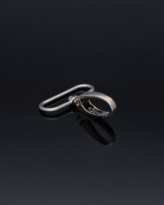 KARABINERHAKEN (0037) 38 MM NICKEL MATT 1   ST.