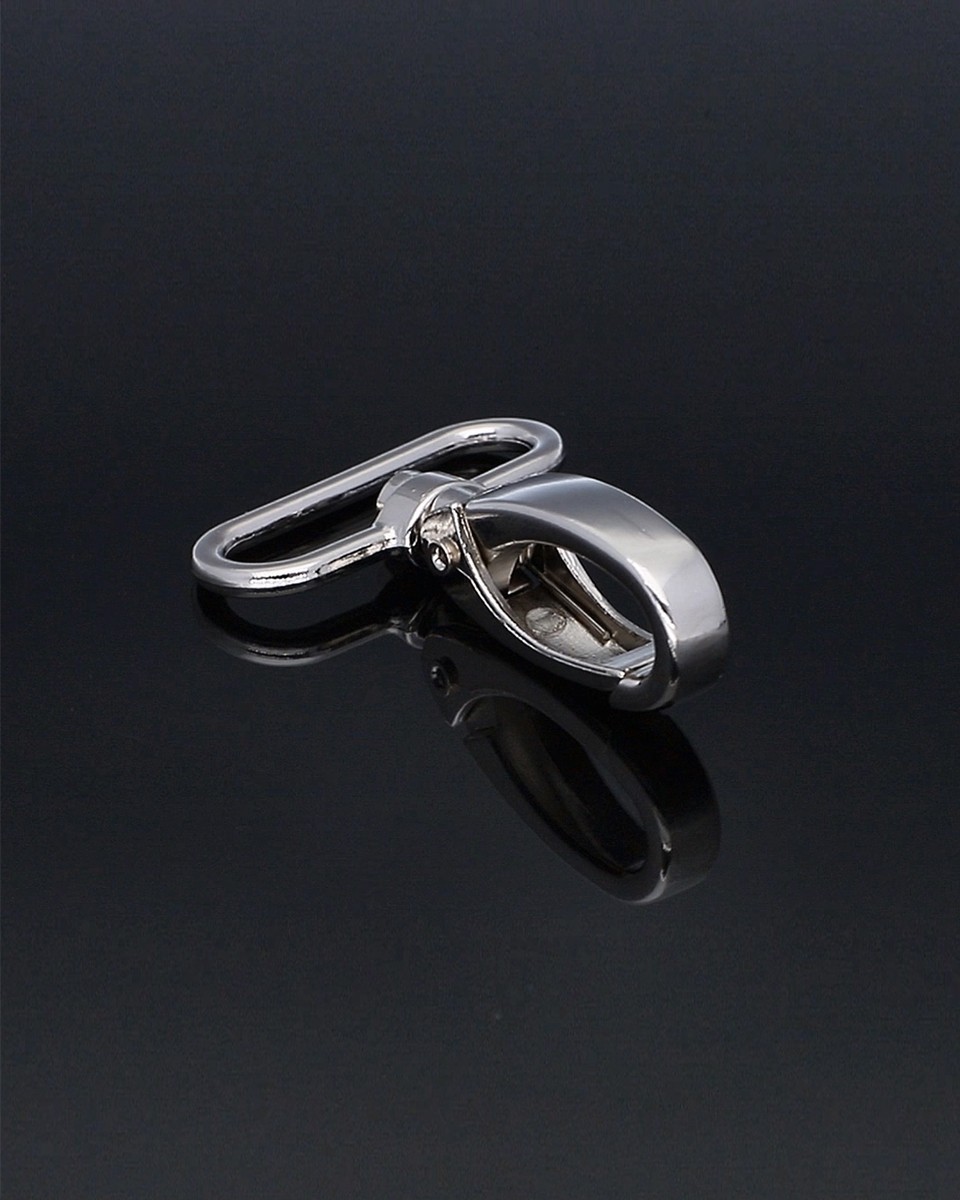 METAL SNAP HOOK 32 MM 0037 GLOSSY NICKEL PCS