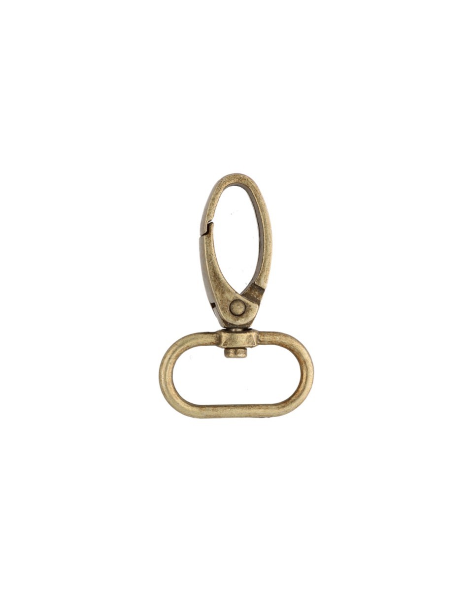 METAL SNAP  HOOK 0037 25  MM OLD GOLD 1  PCS