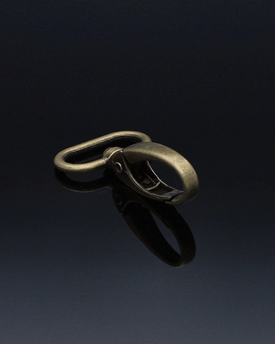 KARABINERHAKEN 0037 25 MM ALTGOLD  1   ST.