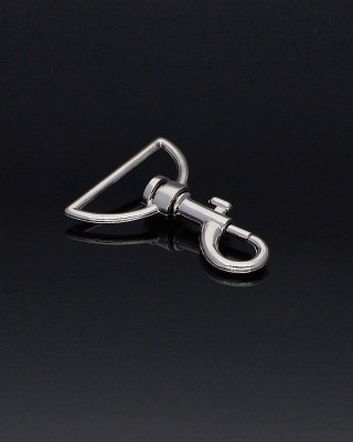 METAL SNAP HOOK 38 MM  HERMAN NICKEL 1 PCS