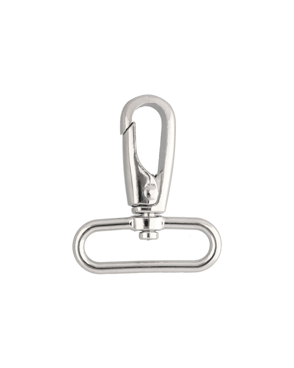 METAL SNAP HOOK 38 MM NICKEL 1 PCS