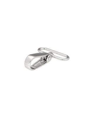 METAL SNAP   HOOK 38 MM  BORYS NICKEL 1 PCS