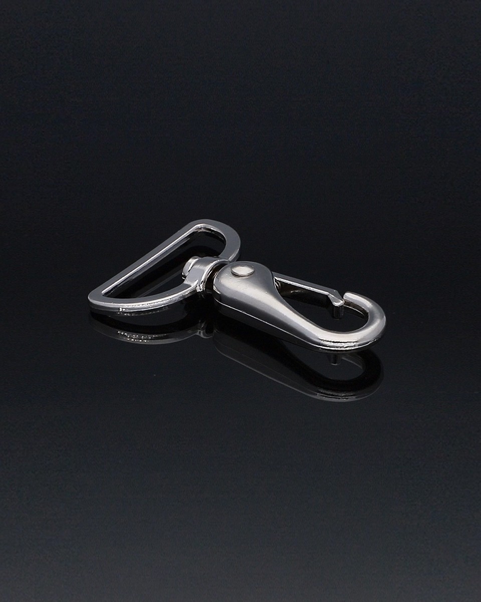 KARABINERHAKEN RF-175 38 MM ERYK NICKEL 1    ST.