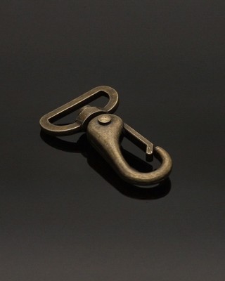 METAL  SNAP HOOK RF-175 26 MM ERYK OLD GOLD 1 PCS