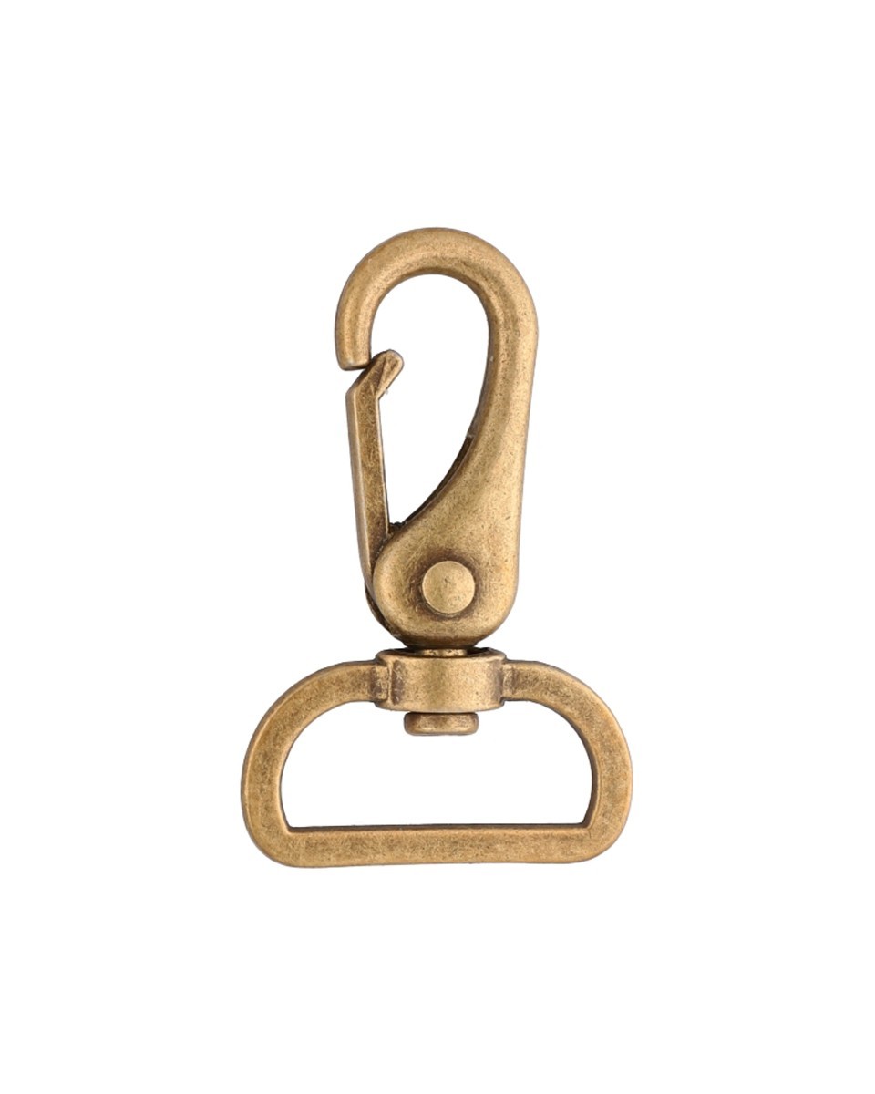 METAL  SNAP HOOK RF-175 32 MM ERYK OLD GOLD 1 PCS
