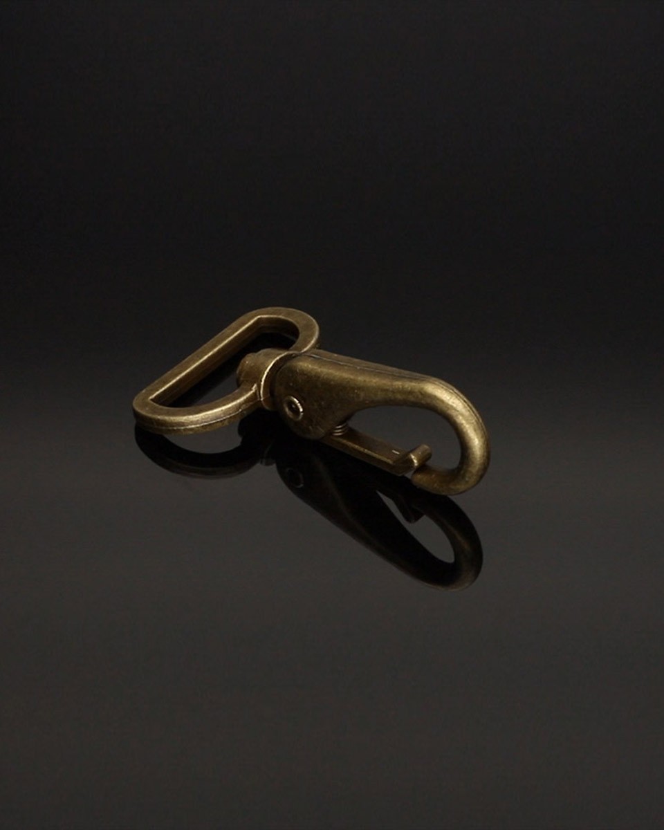 METAL  SNAP HOOK RF-175 32 MM ERYK OLD GOLD 1 PCS