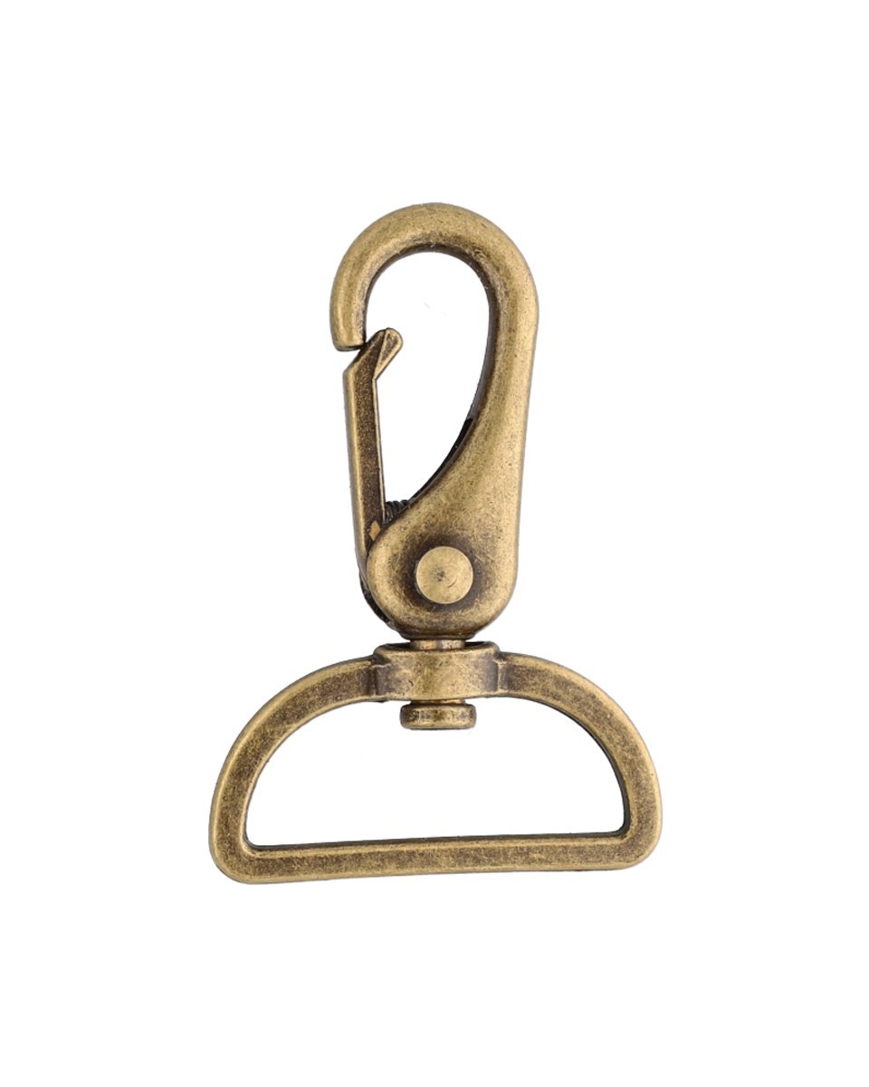 METAL  SNAP HOOK RF-175 38 MM ERYK OLD GOLD 1 PCS
