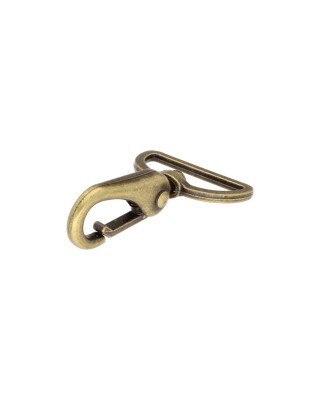 KARABINERHAKEN  RF-175 38 MM ERYK ALTGOLD 1 ST.