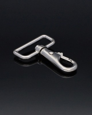 METAL SNAP  HOOK 38 MM HUGO  NICKEL 1  PCS
