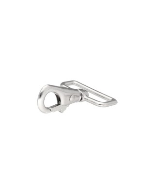 METAL SNAP  HOOK 38 MM HUGO  NICKEL 1  PCS