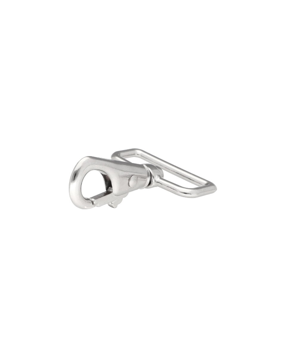 METAL SNAP  HOOK 38 MM HUGO  NICKEL 1  PCS