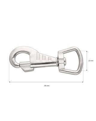 METAL SNAP HOOK 23 MM NICKEL 1 PCS