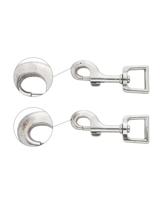 METAL SNAP HOOK 26 MM  BENJAMIN NICKEL 1 PCS - SECOND    TYPE