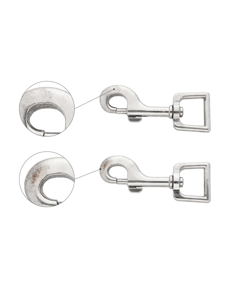 METAL SNAP HOOK 26 MM  BENJAMIN NICKEL 1 PCS - SECOND    TYPE