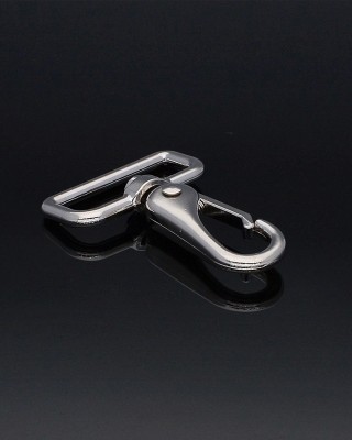 METAL SNAP HOOK 38 MM  DOMINIK NICKEL 1  PCS