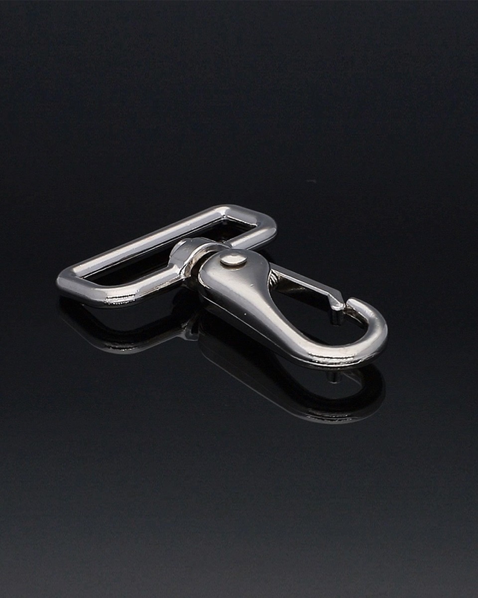KARABINERHAKEN 38 MM DOMINIK NICKEL&nbsp1  ST.